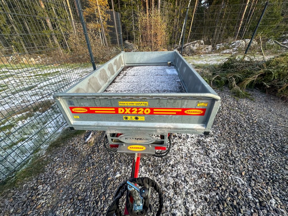 peräkärry kranman dx220